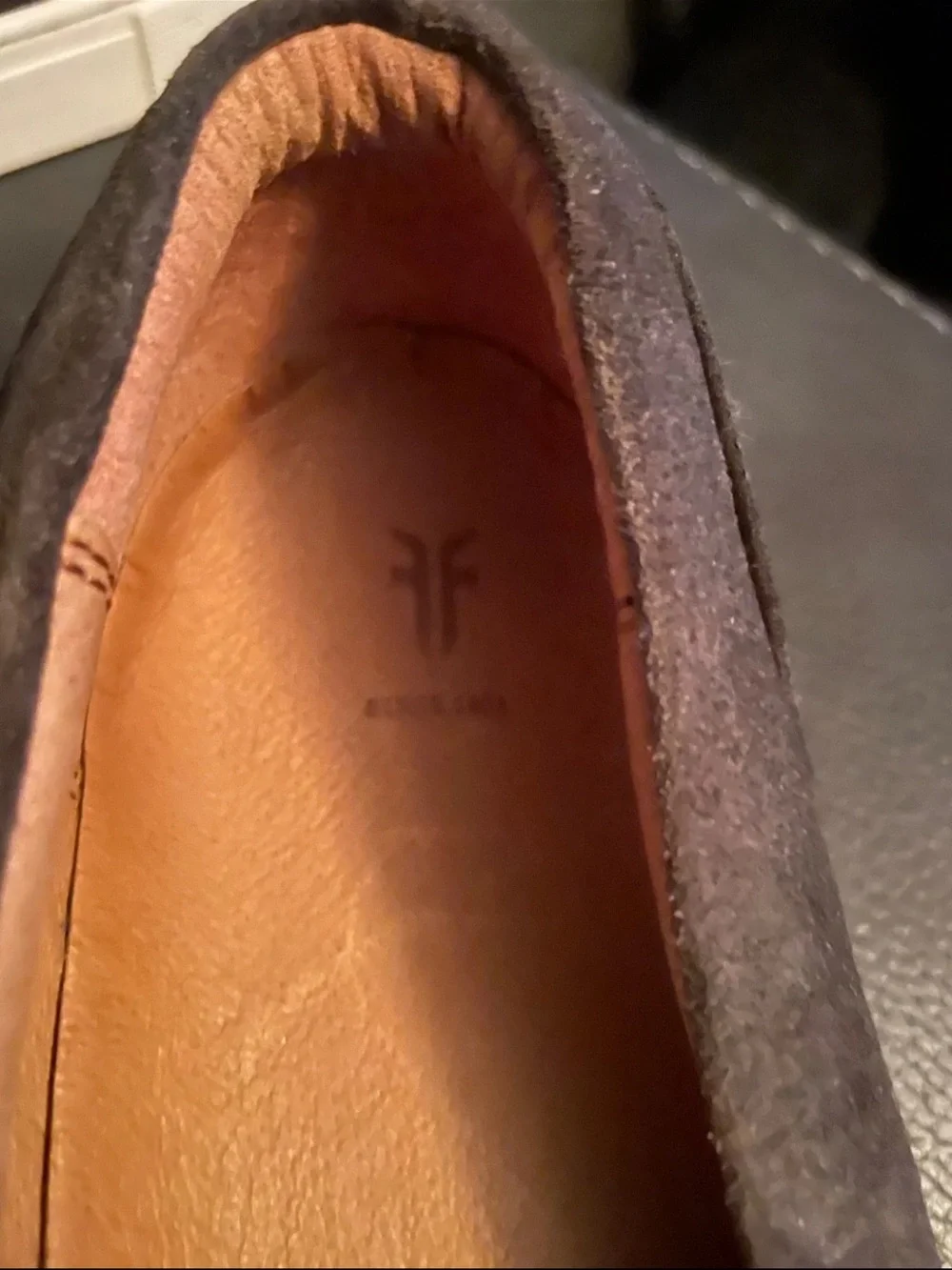 FRYE Women Ivy Slip on Sneakers - Grigio  Soft Grey Suede Size 7